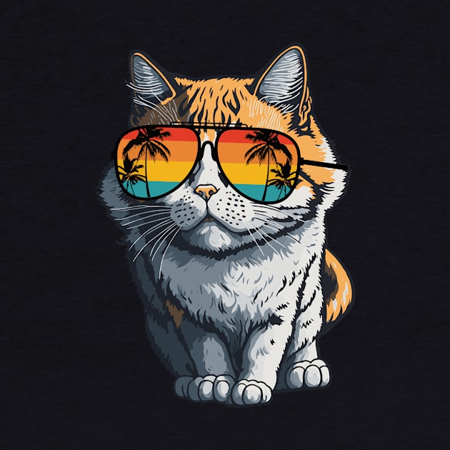 Cool Feline in Shades: Whiskered Purrfection for Cat Miaw Lovers by star trek fanart and more